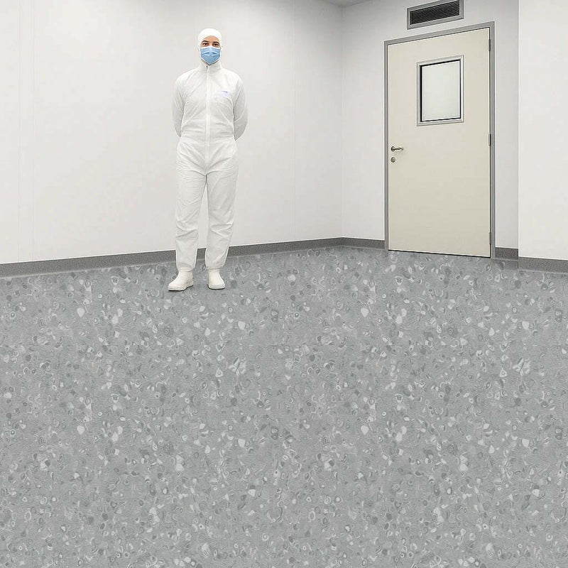 FloresistPro Vinyl Flooring Roll – 2mm, Contrast Dark Grey, 34% Recycled