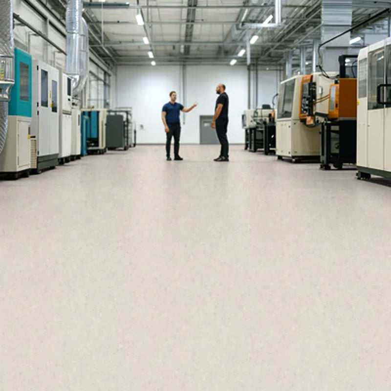 FloresistPro Vinyl Flooring Roll – Ivory, 2mm, 34% Recycled