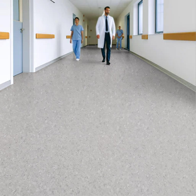 FloresistPro Vinyl Flooring Roll – Silver Grey, 2mm, Eco-Made