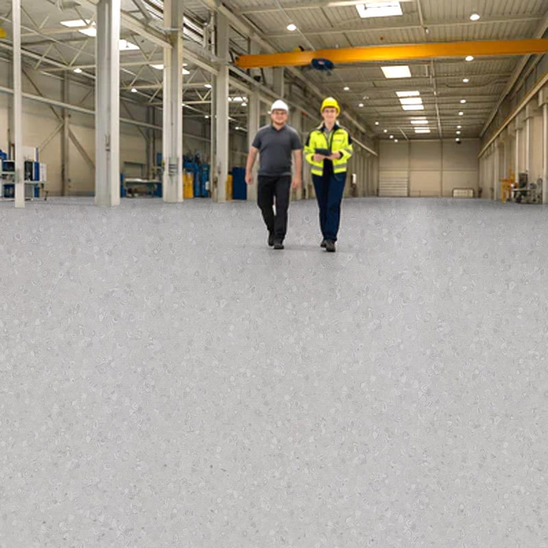 FloresistPro Vinyl Flooring Roll – Silver Grey, 2mm, Eco-Made