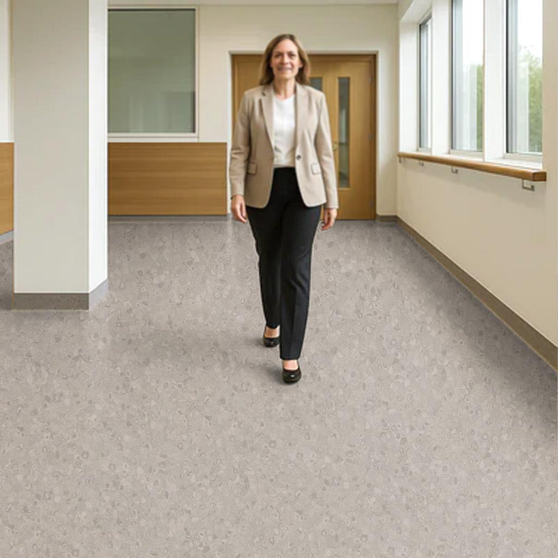 FloresistPro Vinyl Flooring Roll – Taupe, 2mm, Eco-Friendly