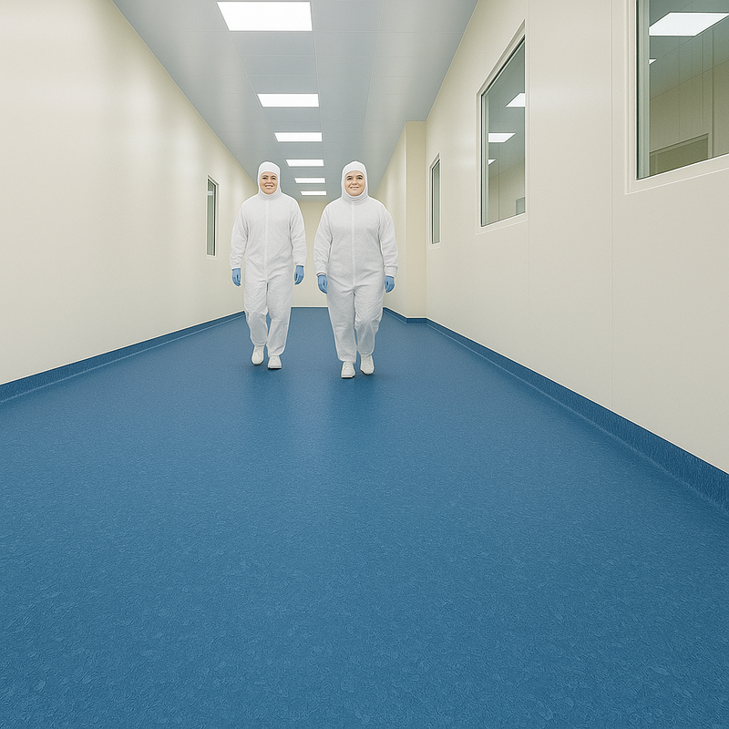 FloresistPro Vinyl Safety Flooring – Ocean, 2mm thick, Anti-Slip,Homogeneous
