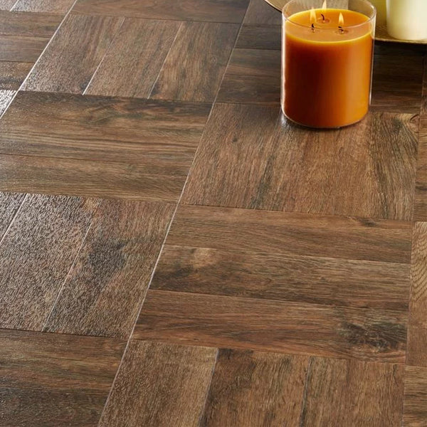 Camaro Wood PUR Georgian Parquet Luxury Vinyl Safety Flooring Plank