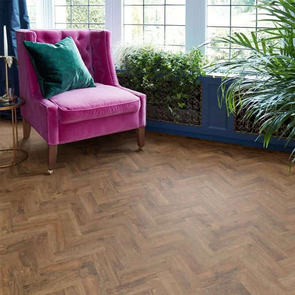 Camaro Wood PUR Georgian Parquet Luxury Vinyl Safety Flooring Plank