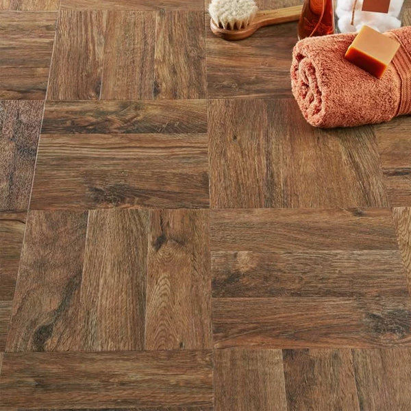 Camaro Wood PUR Georgian Parquet Luxury Vinyl Safety Flooring Plank