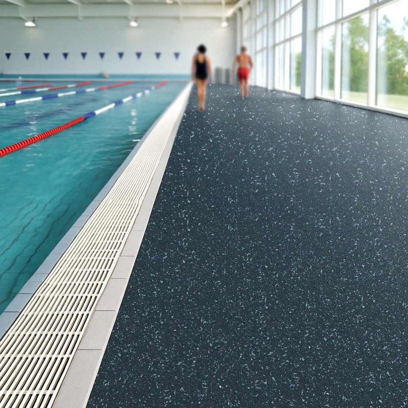Omanflor Vinyl Flooring - Black Opal, PUR Finish, Adhered