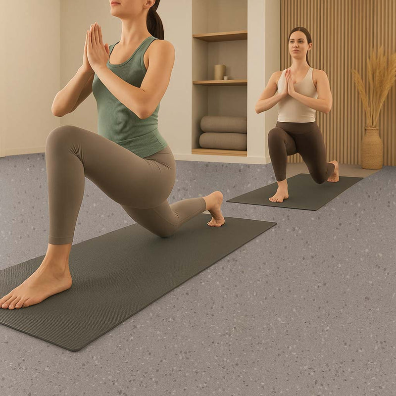 Omnaflor Adhered Vinyl Safety Flooring – Truffle Shore, PUR Finish