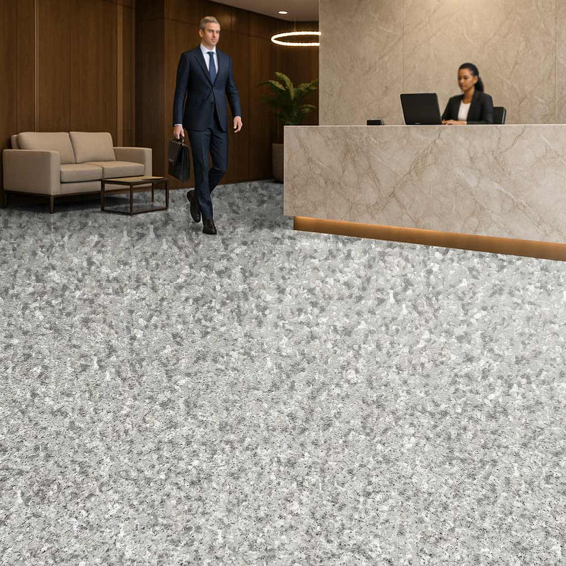 Omnaflor Vinyl Flooring – Grey Fusion, Durable & Adhered, PUR Finish