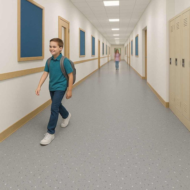 Omnaflor Vinyl Flooring – PUR Finish, Dolphin Grey