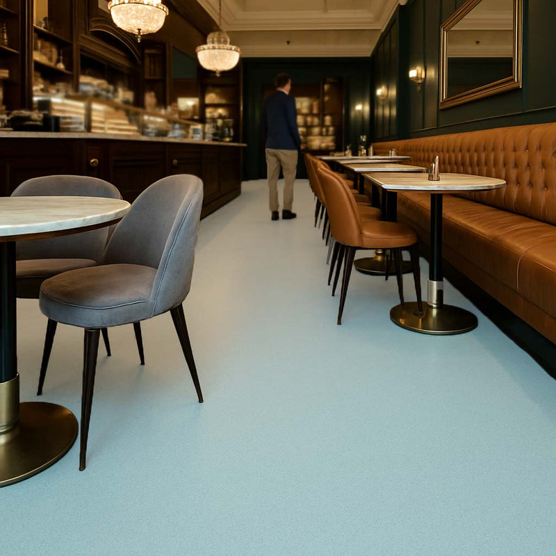Omnaflor Vinyl Flooring – PUR Finish, Duck Egg (Adhered)