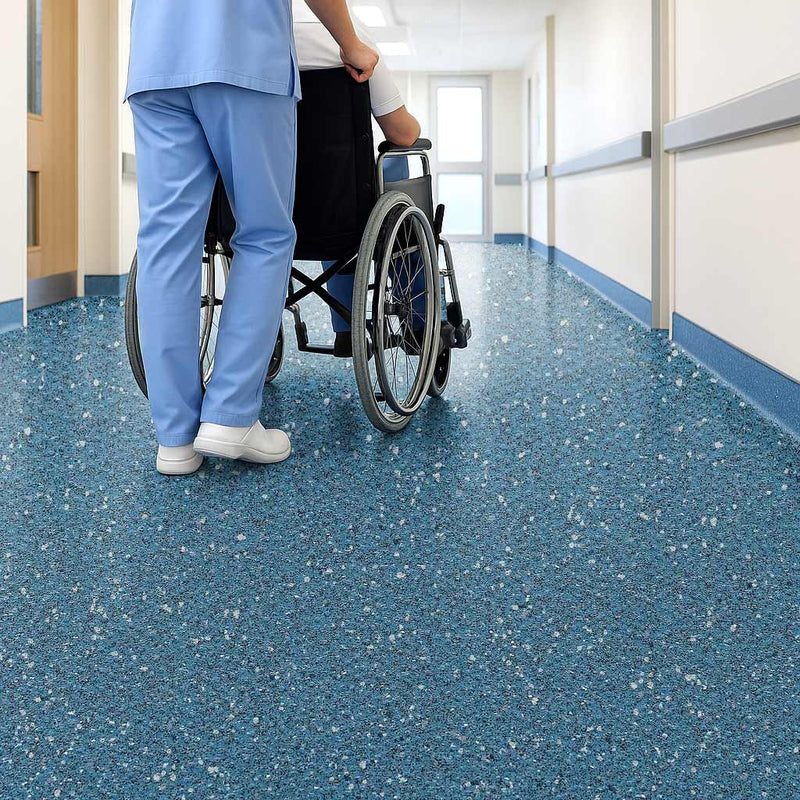 Omnaflor Vinyl Safety Flooring - Marine – Slip-Resistant, Adhered Install
