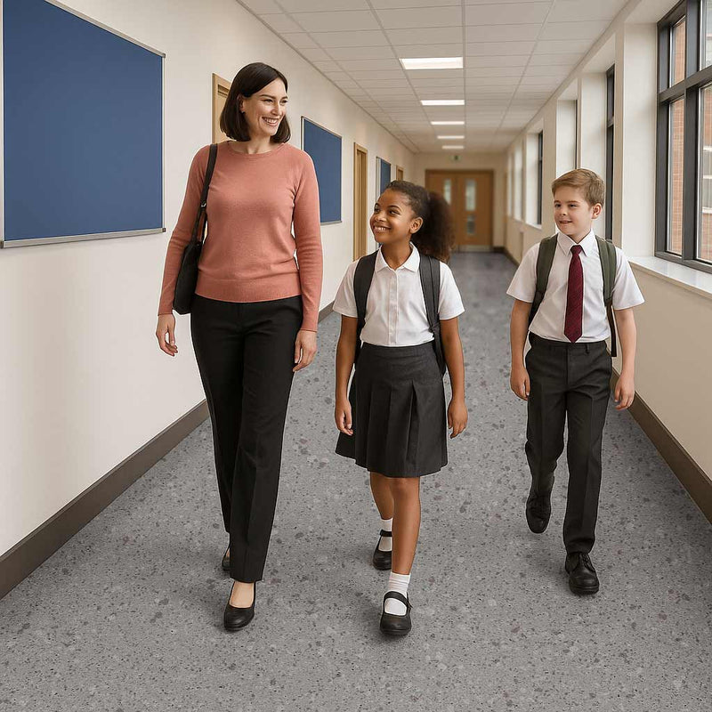 Omnaflor Vinyl Safety Flooring – Winter Dusk, Slip Resistant