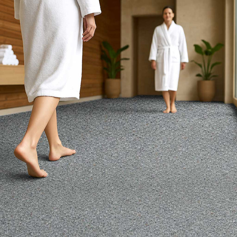 Omnaflor Vinyl Flooring - Adhered, Woodland Grey, Durable & Stylish