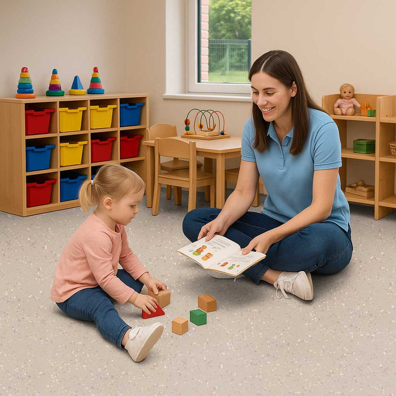 Omnaflor Vinyl Flooring - Marshmallow, PUR Finish, Adhered