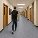 Omnaflor Vinyl Flooring - Starburst Design, PUR Finish, Adhered