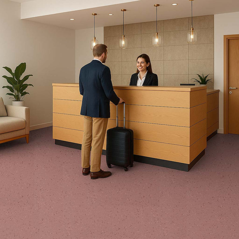 Omnaflor Vinyl Flooring - Summer Coulis, Adhered, PUR Finish