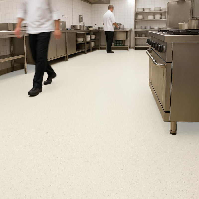 Omnaflor Vinyl Flooring - Vanilla, Adhered, PUR Finish