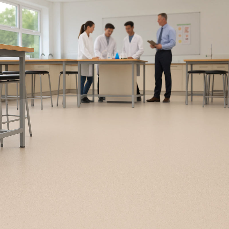 Omnaflor Vinyl Flooring – Mocha, Adhered, PUR Finish