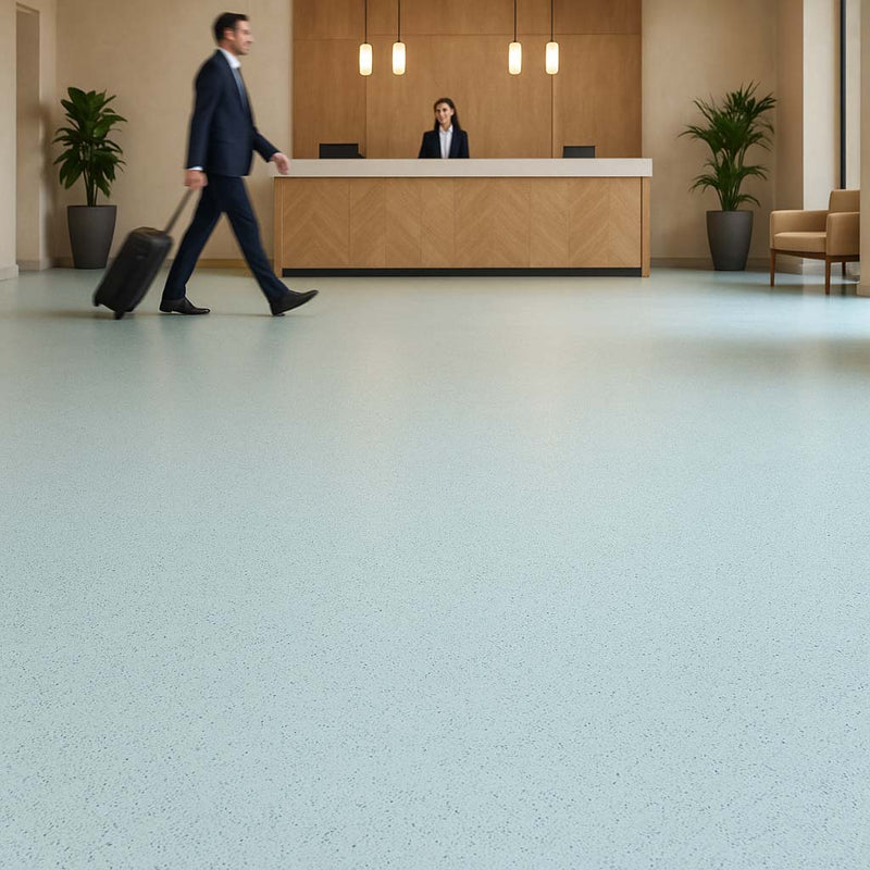 Omnaflor Vinyl Flooring – PUR Finish, Duck Egg (Adhered)