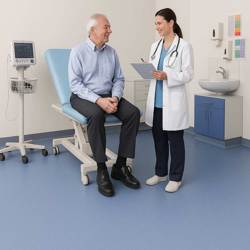 Omnaflor Vinyl Flooring – Pacific Blue, Adhered Installation