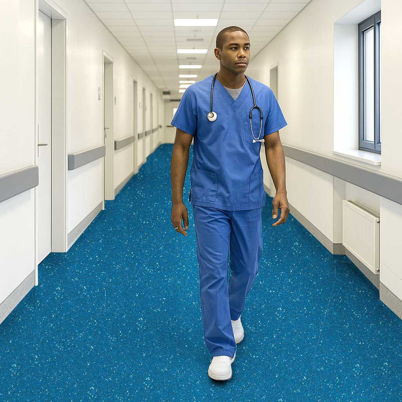 Omnaflor Vinyl Flooring – Seawater, PUR Finish, Adhered