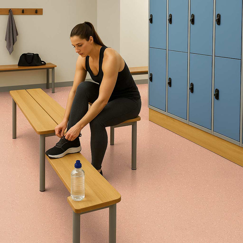 Omnaflor Vinyl Flooring – Soft Peach, Durable, PUR Finish