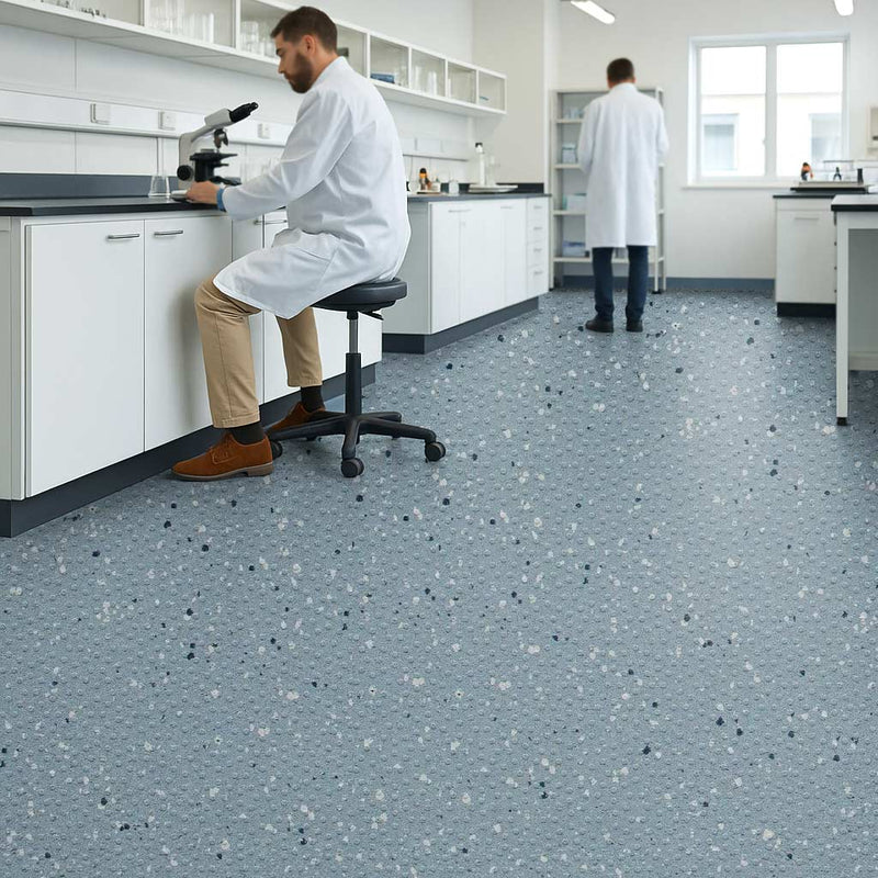 Omnaflor Vinyl Sheet Flooring – Blue Nile, Adhered, Durable & Stylish