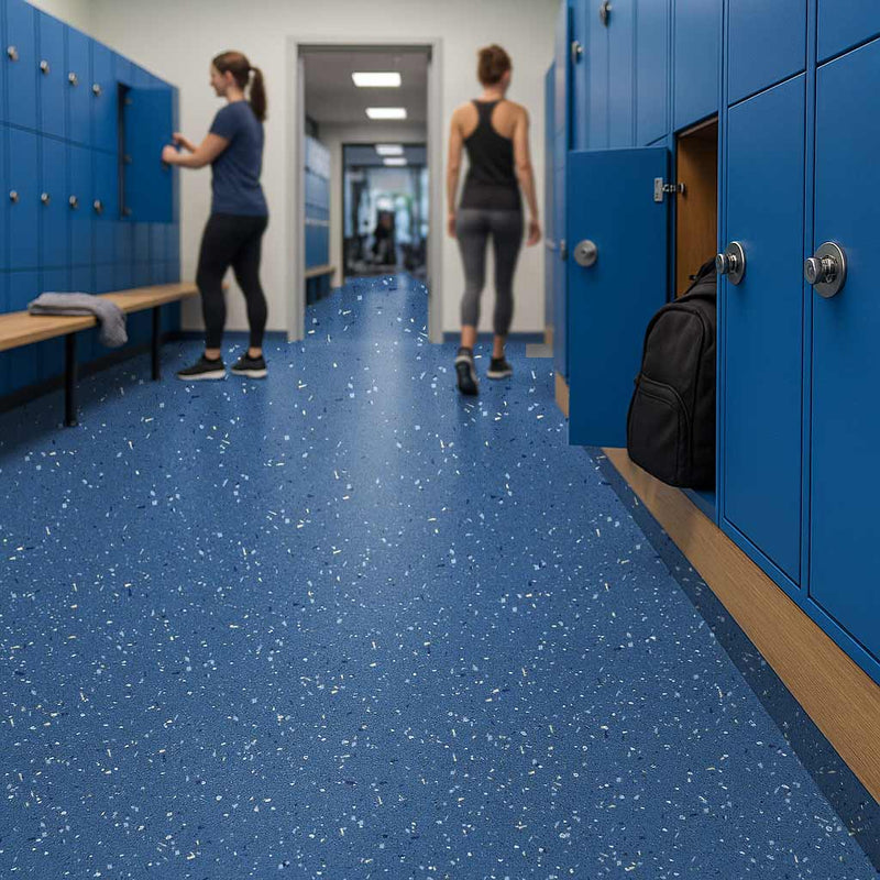 Omnaflor Vinyl Sheet Flooring – Deep Sapphire, PUR Finish