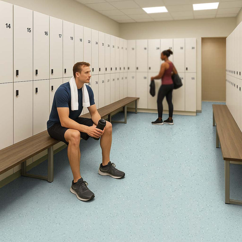 Omnaflor Vinyl Sheet Flooring – Freshmint, PUR Finish, Adhered