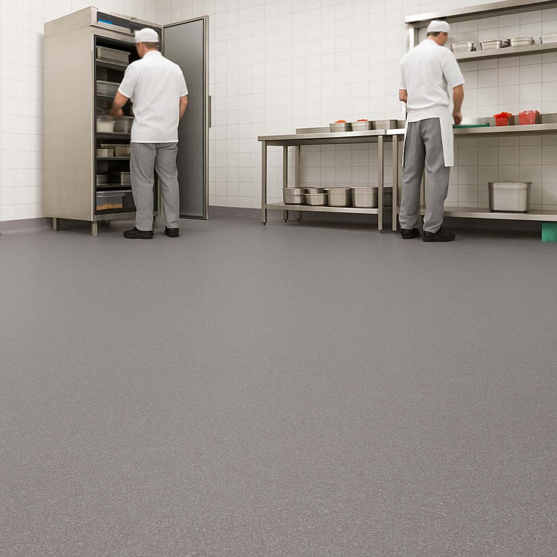 Omnaflor Vinyl Sheet Flooring – Pebble Shore, PUR Finish
