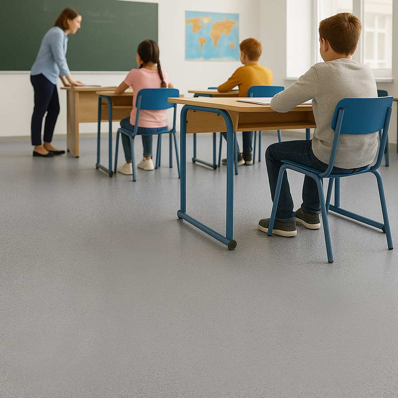 Omnaflor Vinyl Flooring - Monsoon, PUR Finish, Adhered