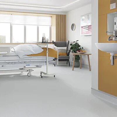 Polysafe Verona Pur Part 2 Pure Colours Glacier Vinyl Safety Flooring Roll