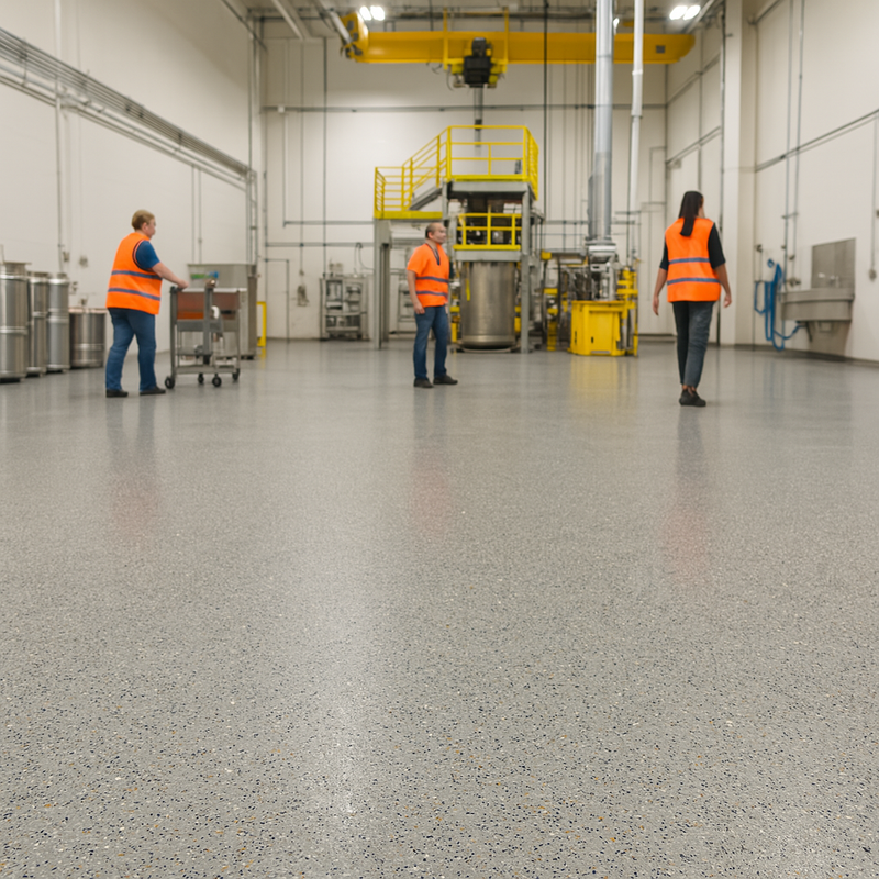 FloresistPro Safestep Sheet – Concrete,Floor Covering Roll, R12 Anti-Slip, 2mm thick

