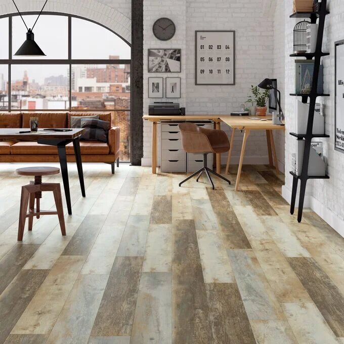 Expona Design Pur Reclaimed Inked Oak Luxury Vinyl Plank For Heavy Commercial & Residential Areas