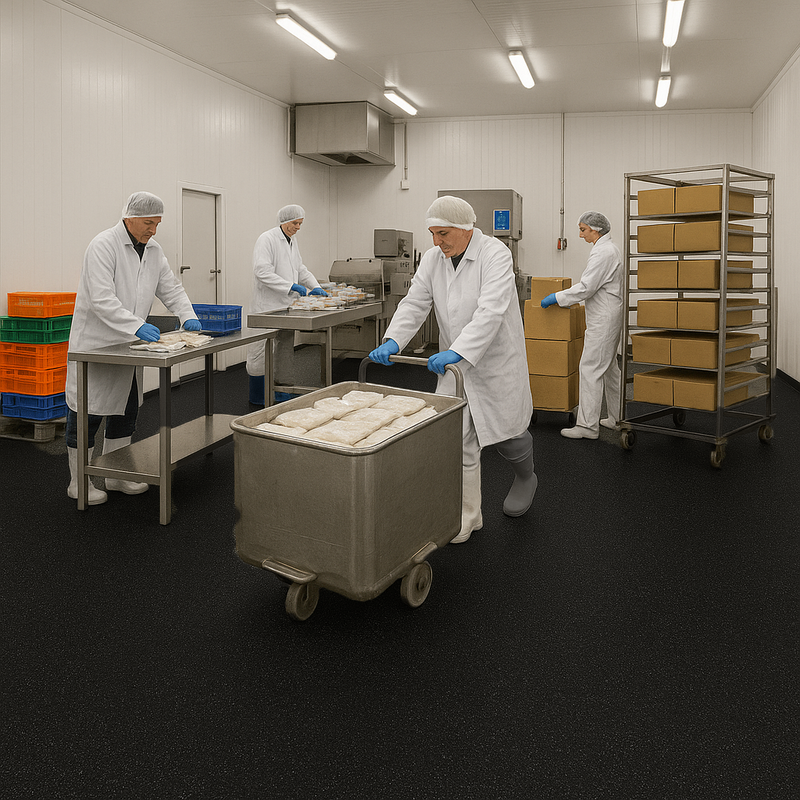 Duraflorix Safety Vinyl Sheet Flooring – Noir, Slip-Resistant