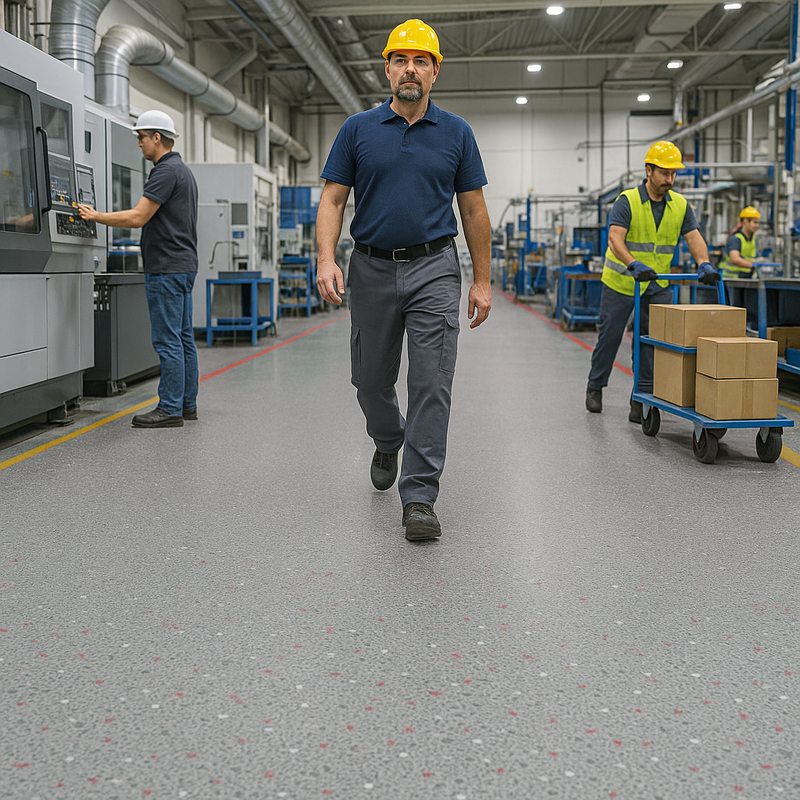 Duraflorix Ultra Safety Vinyl Flooring - Pebble, Slip-Resistant