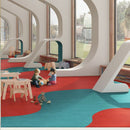 Gerflor Uni Walton Mediterranean Orange Linoleum Wear & Tear Resistant Floorcovering Roll