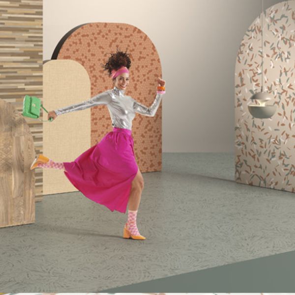 Gerflor Taralay Impression Compact Uni Matt Light Green Stain Resistant Safety Flooring Roll