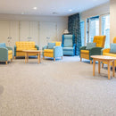 Carezone Tufted  Cut Pile Barley Mist Safety Flooring Roll