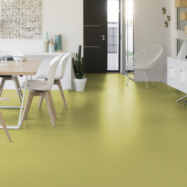 Gerflor Mipolam Planet Green Zest Stain Resistant Homogeneous Vinyl Safety Flooring Roll