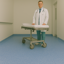  Contrast China Blue Homogeneous Vinyl Safety Flooring Roll