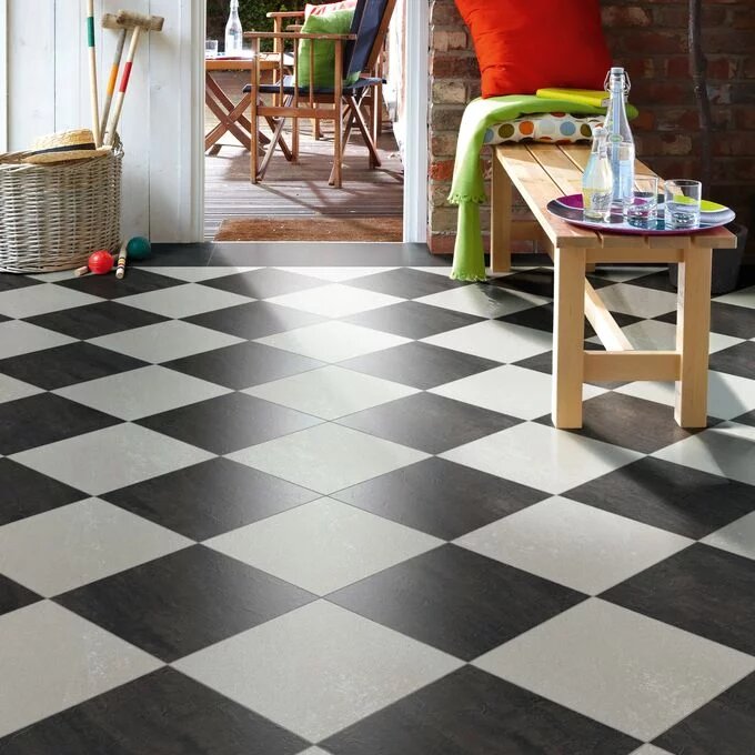 Polyflor Colonia Stone PUR Welsh Raven Slate Luxury Vinyl Tile