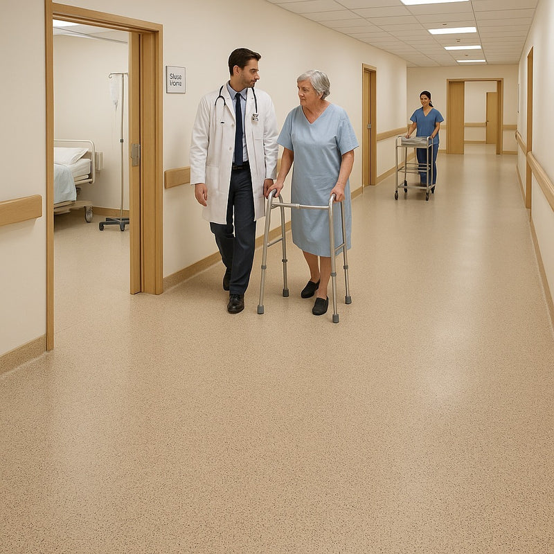Polysafe Vinyl Safety Flooring – Slip Resistant, Elmwood