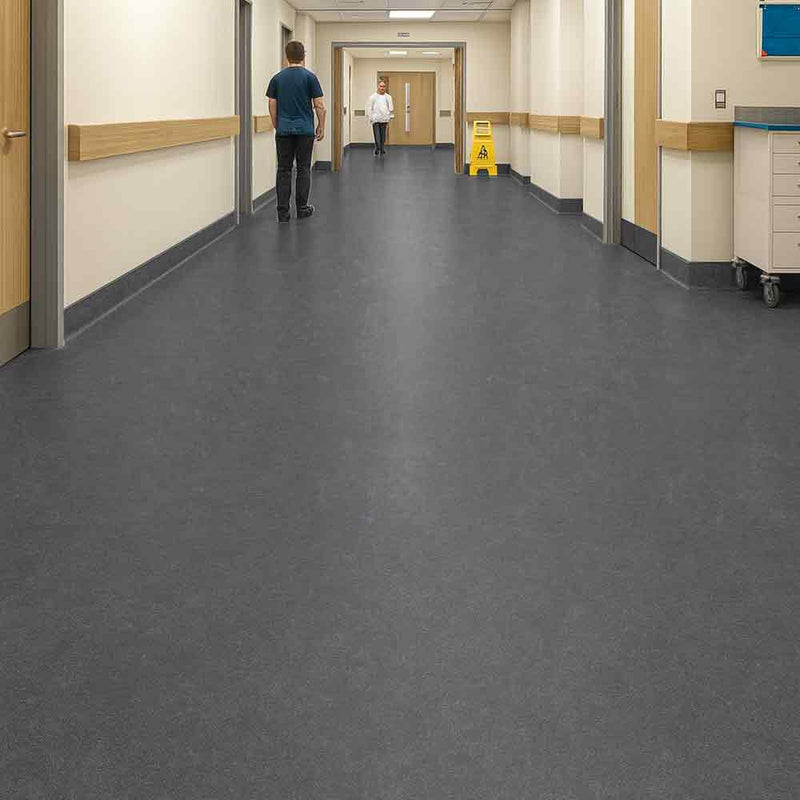 Zyrphan Floctave Flooring Roll, Club, Low-Slip, 2.85 mm, 15 dB