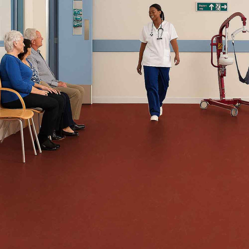Zyrphan Floctave Flooring Roll – Flamenco, 2.85 mm, Low Slip, 15‑Yr Life
