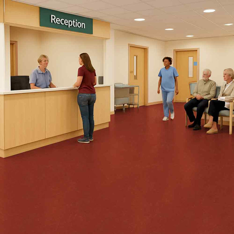 Zyrphan Floctave Flooring Roll – Flamenco, 2.85 mm, Low Slip, 15‑Yr Life