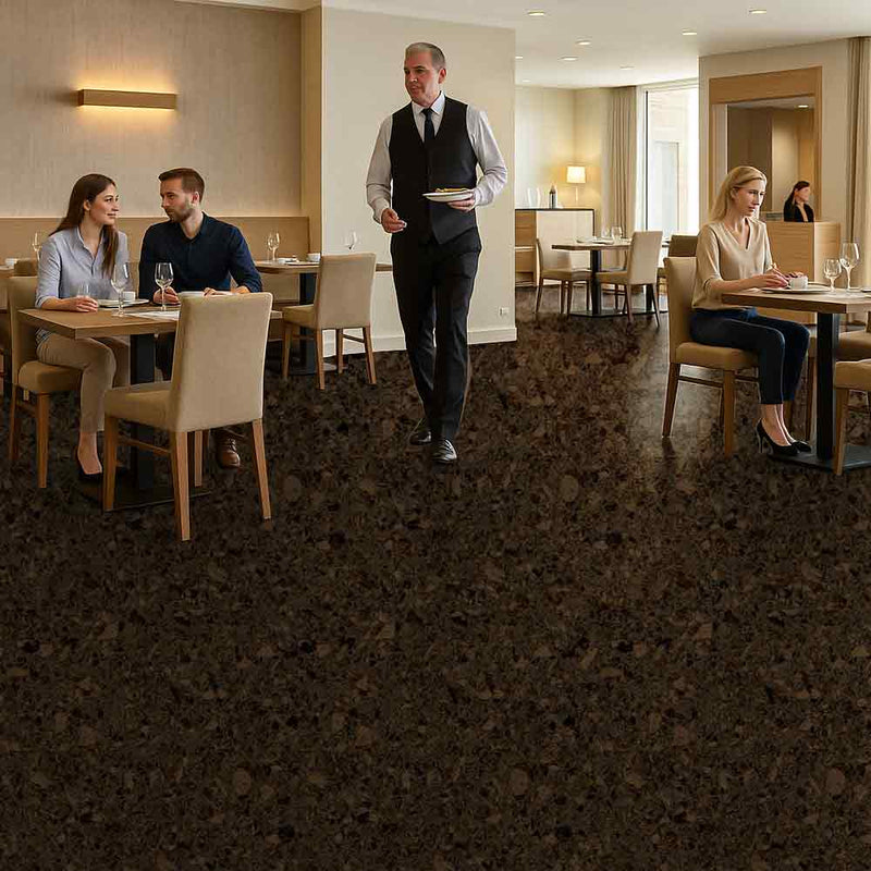 Zyrphan Floctave Flooring Roll – Othello, Low Slip, 15 dB Sound Insulation