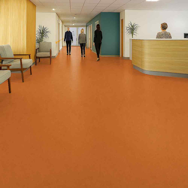 Zyrphan Floctave Flooring Roll – Salsa, LRV 20, Low‑Slip, 2.85 mm