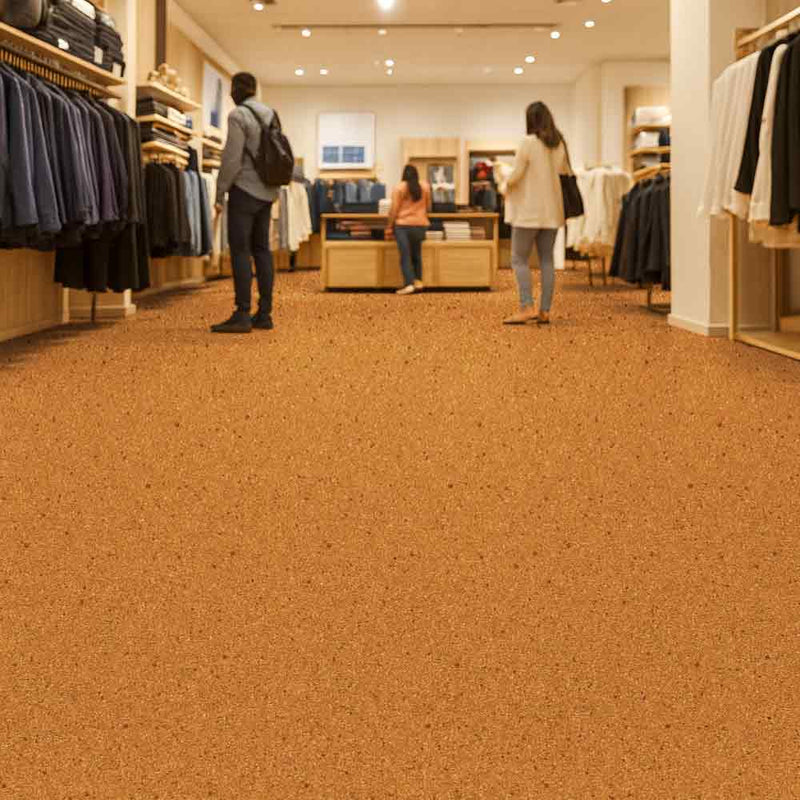Zyrphan Floctave Roll Flooring – Bongo, Low-Slip, 15 dB Insulation
