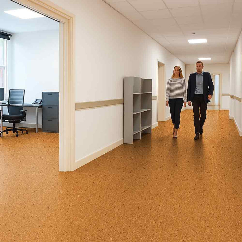 Zyrphan Floctave Roll Flooring – Bongo, Low-Slip, 15 dB Insulation